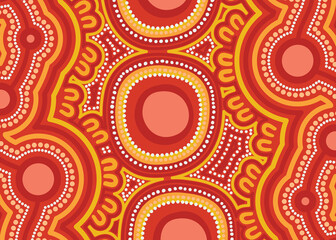 Aboriginal style of art background