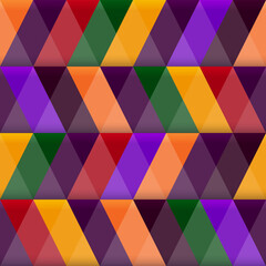 Triangle seamless pattern, triangle tiles. Vector holiday background Day of the dead or Halloween. Nice for textiles, banners, wallpapers, covers, invitations or wrapping. Shadow can be easily removed