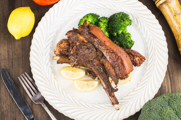 Delicious roast lamb chop，roast mutton
