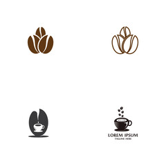 coffee bean icon vector