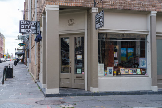 Crescent City Books on Chartres Street on February 28, 2021 in New Orleans, LA, USA