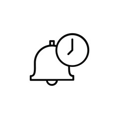Obraz premium Alarm Line Icon, Vector, Illustration, Logo Template. Suitable For Many Purposes.