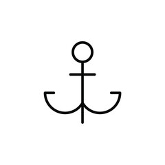 Anchor Line Icon, Vector, Illustration, Logo Template. Suitable For Many Purposes.