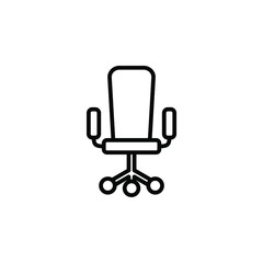 Chair Line Icon, Vector, Illustration, Logo Template. Suitable For Many Purposes.