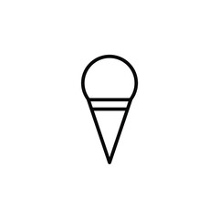 Ice cream Line Icon, Vector, Illustration, Logo Template. Suitable For Many Purposes.