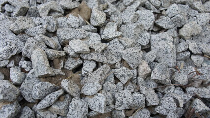 A lot of rubble, background stones granite chips