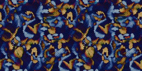 Animal Skin Textile. Leopard Spots Watercolor