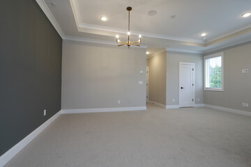 empty room with a wall and window