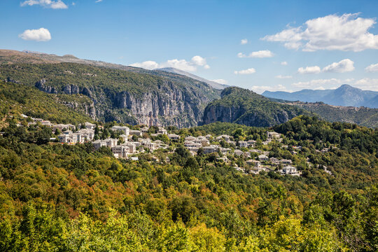 Greece, Epirus, Zagori,Forest surrounding village inVikos-AoosNational Park during summer
