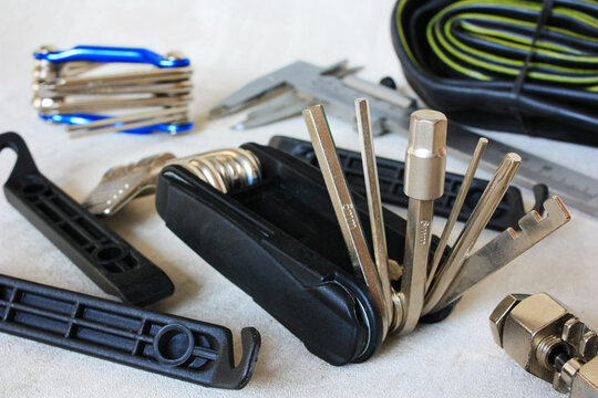 Bicycle repair tools and materials