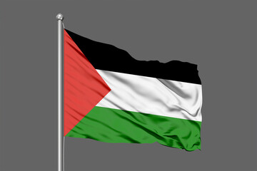 Palestine Waving Flag 