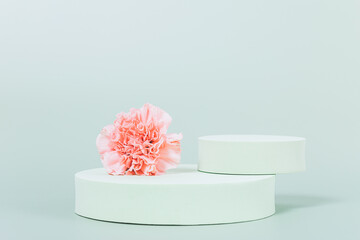 Spring podium for product presentation template