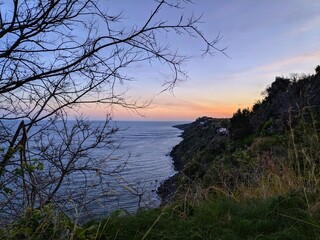 tramonto al mare