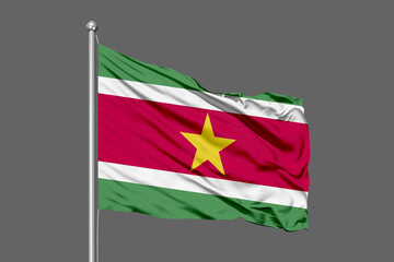 Suriname Waving Flag 