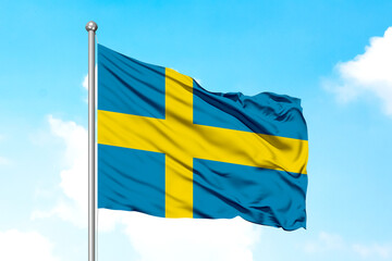 Sweden Waving Flag 