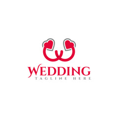 wedding logo design concept wedding service logo template wedding ring logo free vector stock
