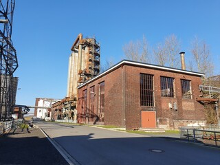 The industrial ruins of the former Hansa coking plant in the Dortmund suburb of Huckarde are part of the industrial culture route in Dortmund, North Rhine-Westphalia, Germany