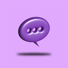 pop up 3d chat concept