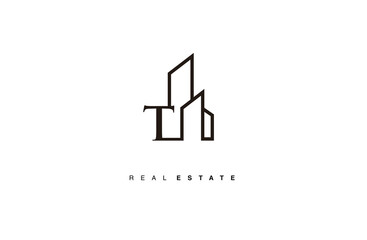initial S real estate logo design