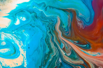 Obraz premium Abstract ink painting background, Mixture of color paints, 