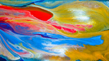 Abstract ink painting background, Mixture of color paints,  