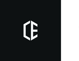 CE letter logo vector template Creative modern shape colorful monogram Circle logo company logo CE logo
