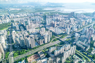 Fototapeta na wymiar Urban architecture of Shenzhen, Guangdong Province, China