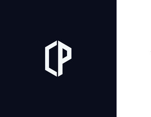 Fototapeta premium CP letter logo vector template Creative modern shape colorful monogram Circle logo company logo CP logo 