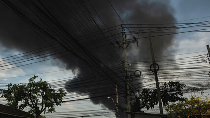moke from combustion and electrical wires