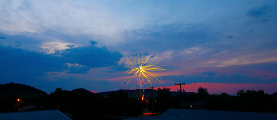 Independence Day Fireworks Display, Whitewood, South Dakota