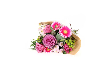 bouquet of pink flowers