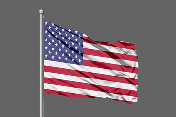 Fototapeta premium United States Wafing Flag