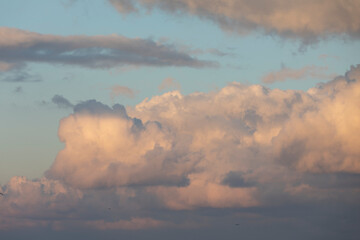 wonderful feast of flame-like clouds