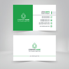 Professional Green Business card Template