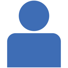 blue person icon