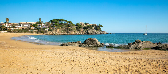 mediterranean sea and beach- Spain, Costa brava