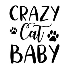 Crazy Cat Baby svg 