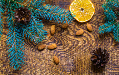 Christmas headdress, Christmas tree, pine cones