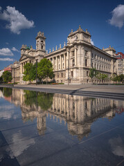 Iconic building of Etnography Museum in Budapest, Hungary