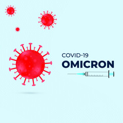  Omicron New Variant of the Covid-19 vector design