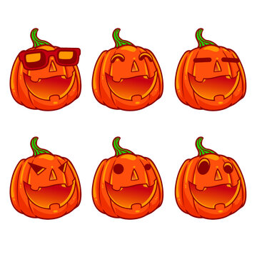 Pumpkin Emoji Set