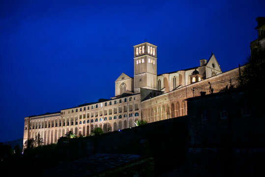 Basilica of Saint Francis of Assisi by night