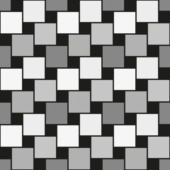 Pythagorean tiling. Seamless surface pattern design with flooring ornament. Squares tessellation vector