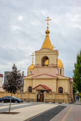 Fototapeta na wymiar Church of St. Michael the Archangel in Grozny. Chechen Republic, Russia