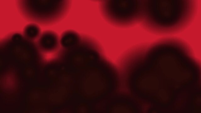 Blood clotting under a microscope - Medical background