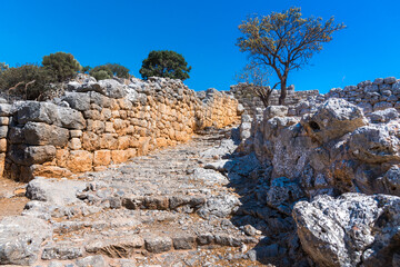 Ruins of the ancient Minoan settlement Lato, Crete, Greece © gatsi