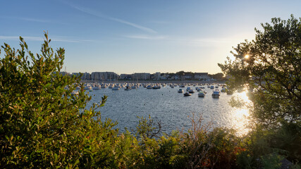 Fototapeta na wymiar Pornichet harbor in Loire-atlantique coast