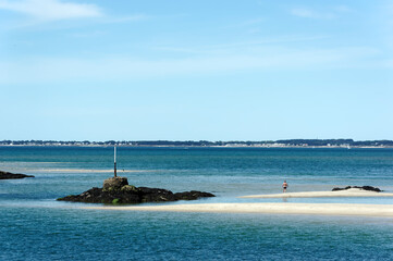Pen-Bron peninsula in Loire-Atlantique coast