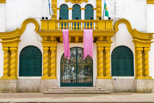 Facade of the building of the town hall of Chascomus (Argentina)