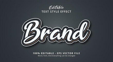 Editable text effect, Brand text effect template